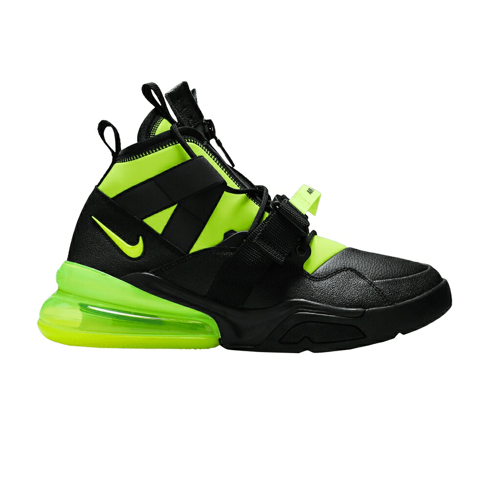 ナイキ 黒いこと 黒いこと 空軍 \u0027VOLT\u0027 スニーカー メンズ NIKE AIR FORCE 270 UTILITY / BLACK VOLT