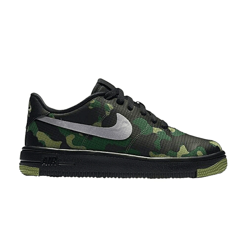 ナイキ 黒いこと 黒いこと しろがね色 しろがね色 空軍 \u0027CAMO RIPSTOP\u0027 お坊っちゃん キッズ NIKE AIR FORCE 1 ULTRAFORCE SE GS / BLACK METALLIC SILVER もの言う花 マタニティ スニーカー