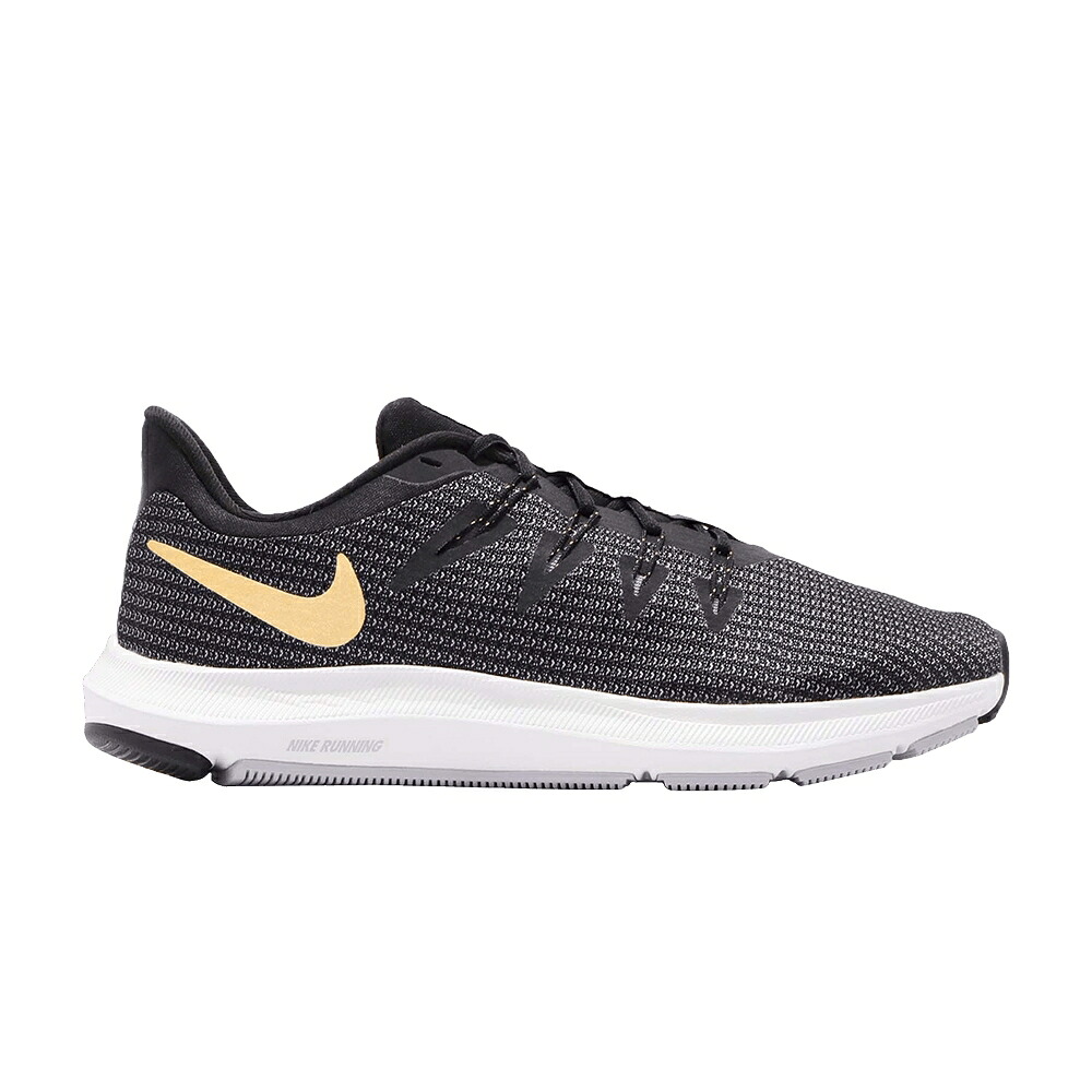 ナイキ 黒色 ブラック ゴールド 'METALLIC GOLD' スニーカー レディース NIKE WMNS QUEST / BLACK METALLIC GOLD|スニケス