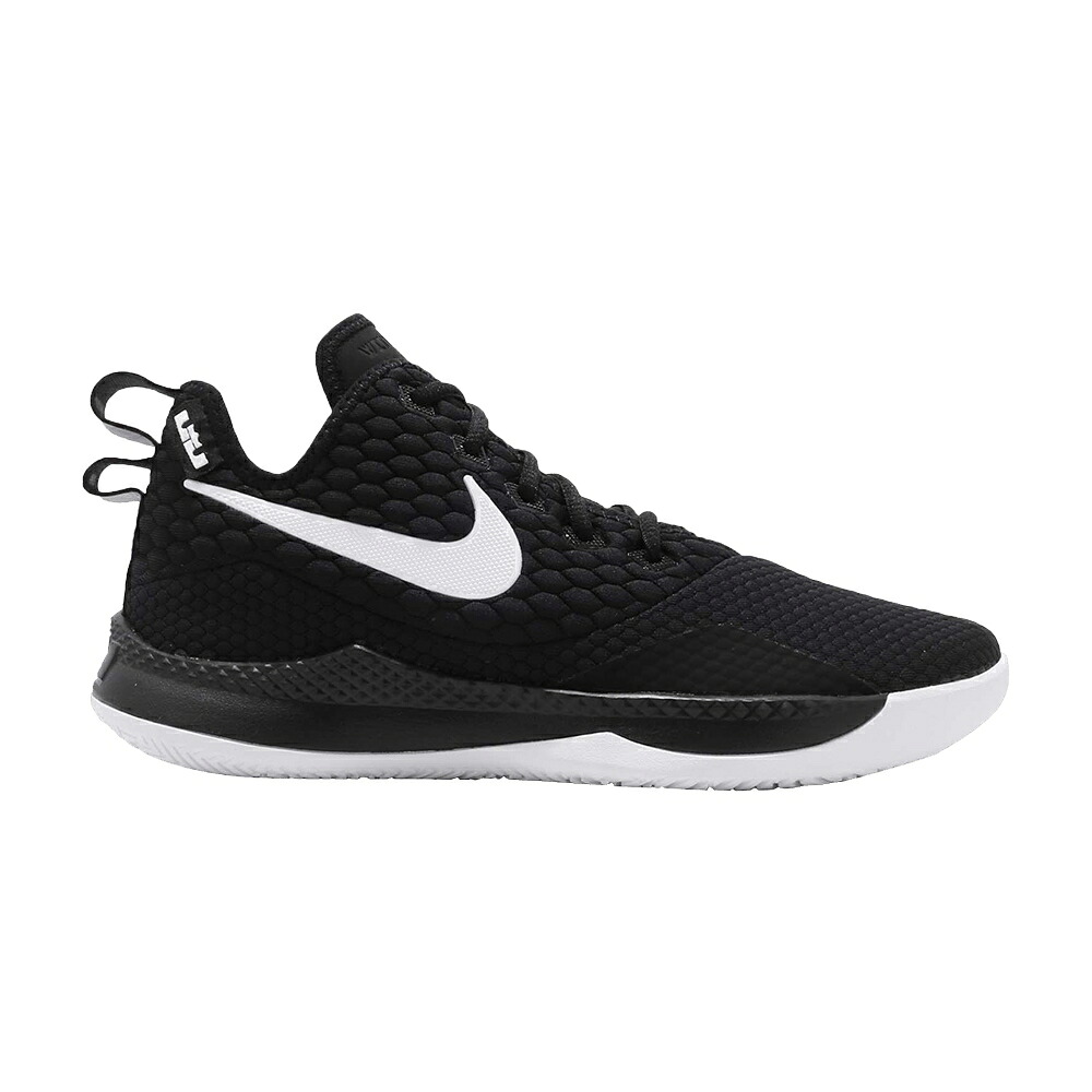 ナイキ レブロン 黒いこと 黒いこと 白いこと 白いこと ウィットネス \u0027BLACK\u0027 スニーカー メンズ NIKE LEBRON WITNESS 3 EP / BLACK WHITE
