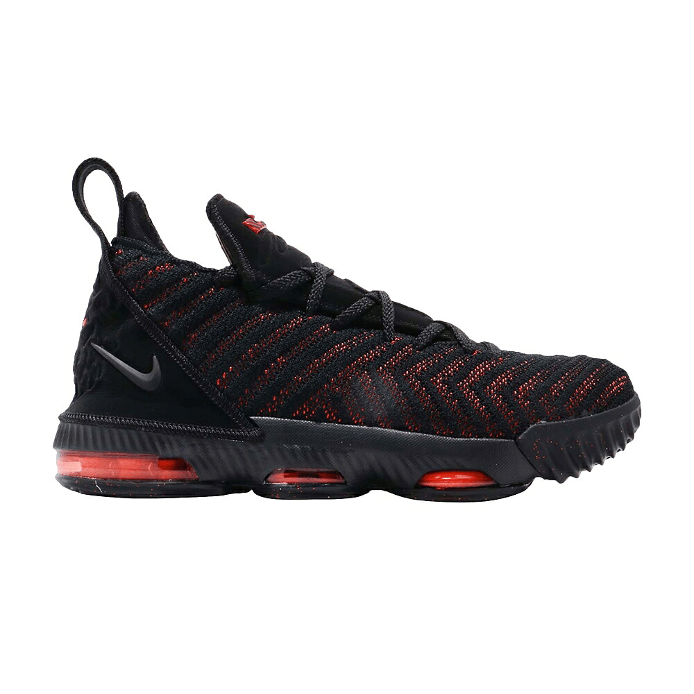 ナイキ レブロン 黒いこと 黒いこと 赤 赤いこと \u0027FRESH BRED\u0027 お坊っちゃん キッズ NIKE LEBRON 16 GS / BLACK BLACK UNIVERSITY RED もの言う花 マタニティ スニーカー