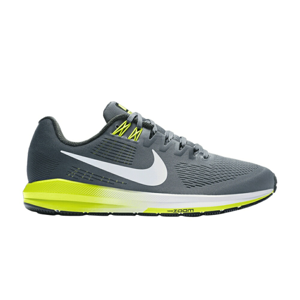 ナイキ 望遠レンズ 冷やりとした 薄墨色 薄墨色 白いこと 白いこと スニーカー メンズ NIKE AIR ZOOM STRUCTURE 21 / COOL GREY ANTHRACITE VOLT WHITE