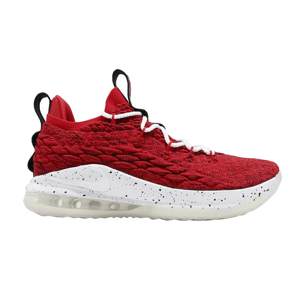 ナイキ レブロン 赤 レッド 白色 ホワイト 黒色 ブラック 'UNIVERSITY RED' スニーカー メンズ NIKE LEBRON 15 LOW EP / UNIVERSITY RED WHITE BLACK|スニケス