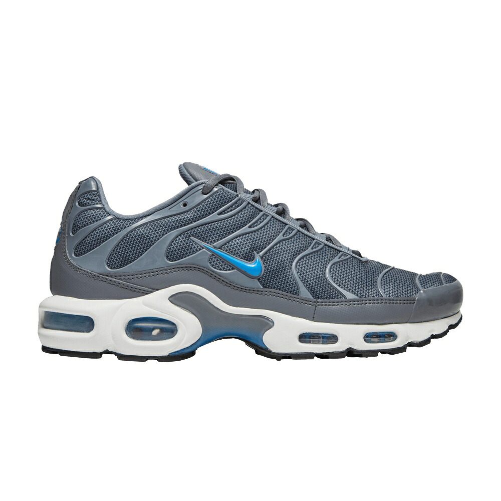 ナイキ マックス クール 灰色 グレー 青色 ブルー 白色 ホワイト エアマックスプラス スニーカー メンズ NIKE AIR MAX PLUS SE TN / COOL GREY PHOTO BLUE WHITE|スニケス