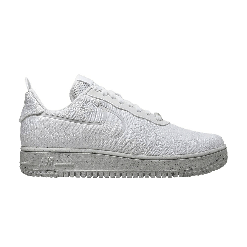 ナイキ メンズ 飛球編み物 白いこと 白いこと プラチナム MEN\u0027S 空軍 \u0027TRIPLE WHITE\u0027 スニーカー NIKE AIR FORCE 1 CRATER FLYKNIT NEXT NATURE / WHITE SUMMIT WHITE PLATINUM TINT