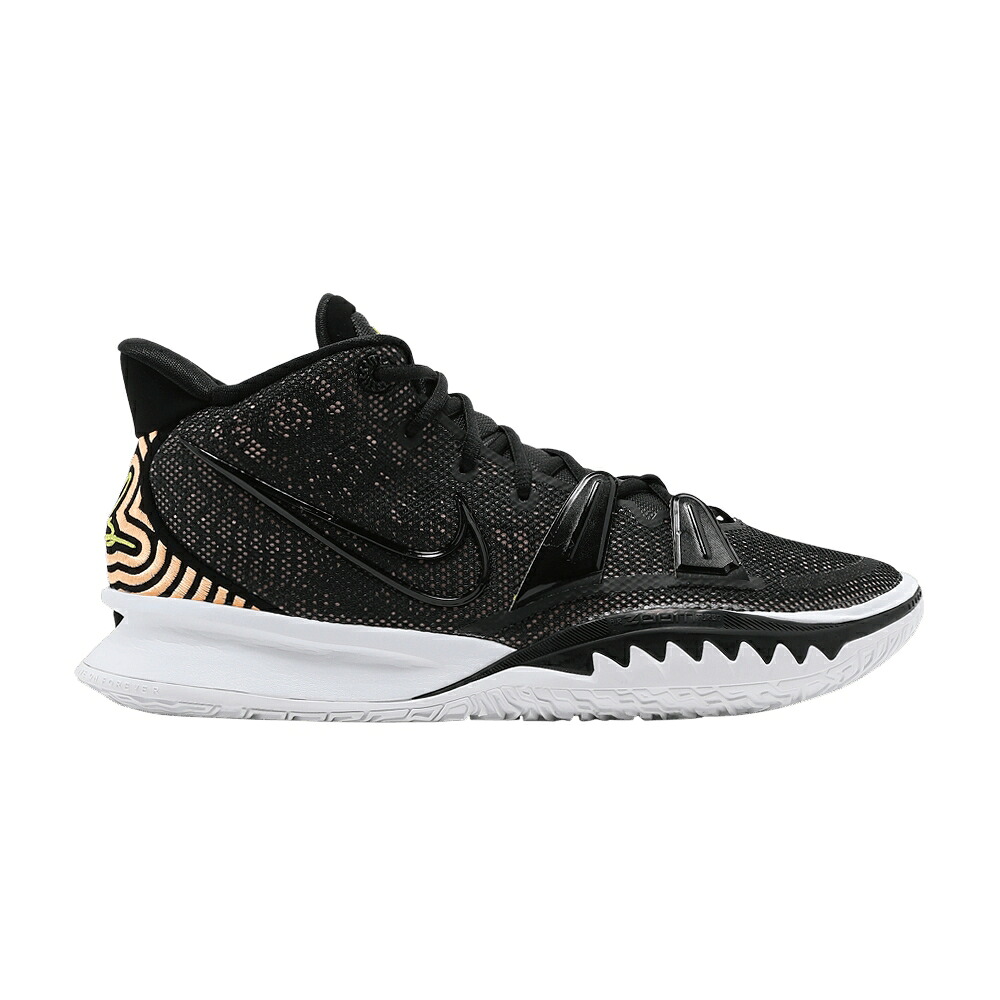 ナイキ カイリー 黒いこと 黒いこと 黄味がかった 黄色 \u0027RIPPLE EFFECT\u0027 スニーカー メンズ NIKE KYRIE 7 / BLACK ARCTIC PUNCH OPTI YELLOW