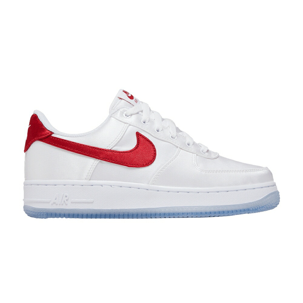 ナイキ 白いこと 白いこと 赤 赤いこと 空軍 \u0027SATIN RED\u0027 スニーカー レディース NIKE WMNS AIR FORCE 1 LOW - WHITE GYM / WHITE GYM RED WHITE