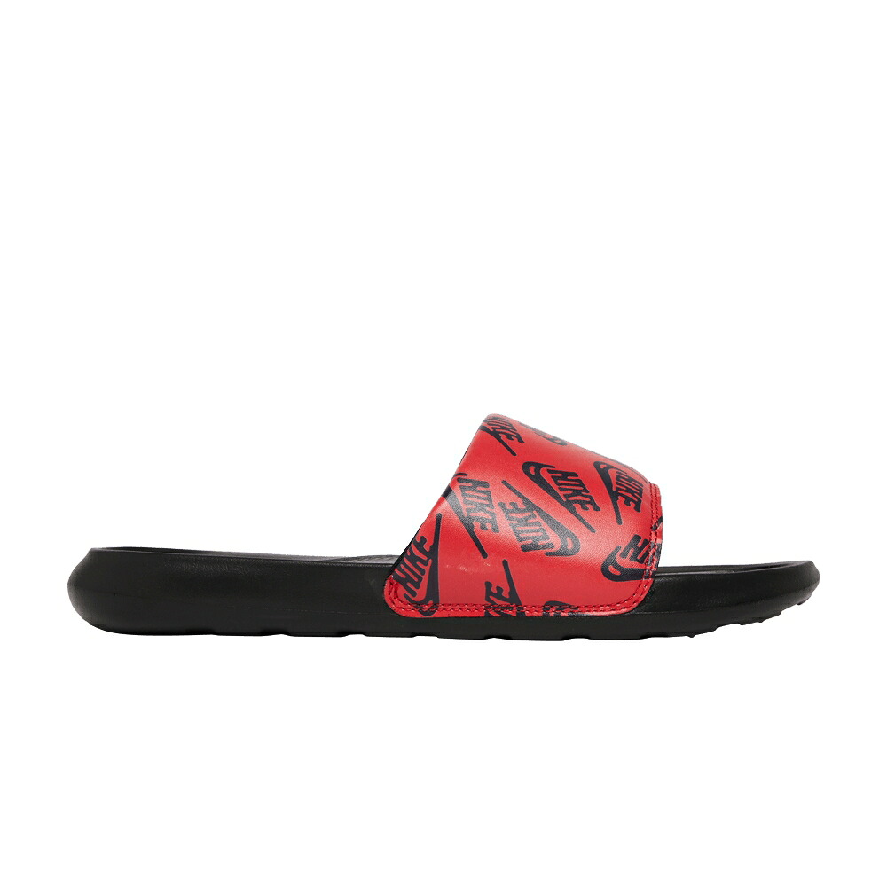 ナイキ サンダル ロゴタイプ 黒いこと 黒いこと 赤 赤いこと \u0027REPEAT RED\u0027 スニーカー メンズ NIKE VICTORI ONE SLIDE LOGO - BLACK UNIVERSITY / UNIVERSITY RED BLACK BLACK