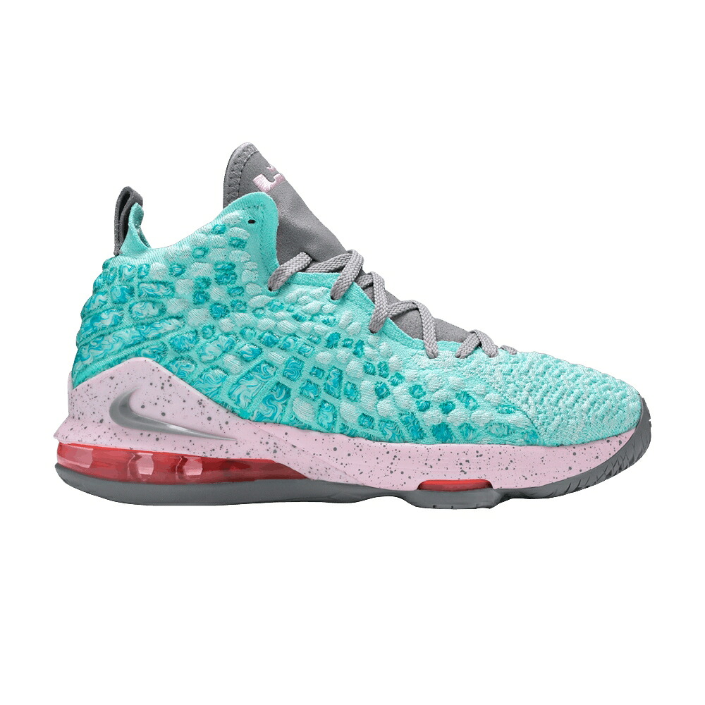 ナイキ レブロン アクア 薄墨色 薄墨色 \u0027SOUTH BEACH\u0027 お坊っちゃん キッズ NIKE LEBRON 17 GS / LIGHT AQUA PARTICLE GREY もの言う花 マタニティ スニーカー