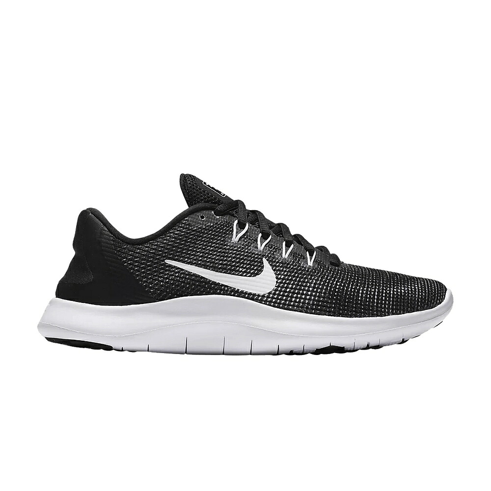 ナイキ 黒いこと 黒いこと 白いこと 白いこと \u0027BLACK\u0027 スニーカー レディース NIKE WMNS FLEX 2018 RN / BLACK WHITE