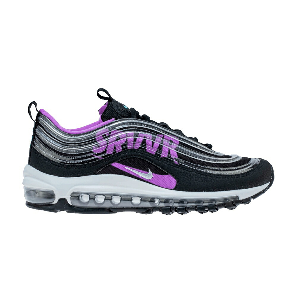 ナイキ マックス 黒いこと 黒いこと エア湖マックス \u0027DOERNBECHER\u0027 お坊っちゃん キッズ NIKE AIR MAX 97 GS 2018 / BLACK FUCHSIA GLOW AURORA もの言う花 マタニティ スニーカー