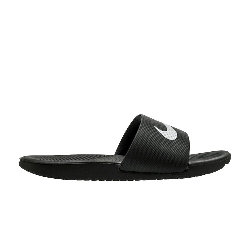 ナイキ サンダル 黒いこと 黒いこと 白いこと 白いこと \u0027BLACK\u0027 お坊っちゃん キッズ NIKE KAWA SLIDE GS / BLACK WHITE もの言う花 マタニティ スニーカー