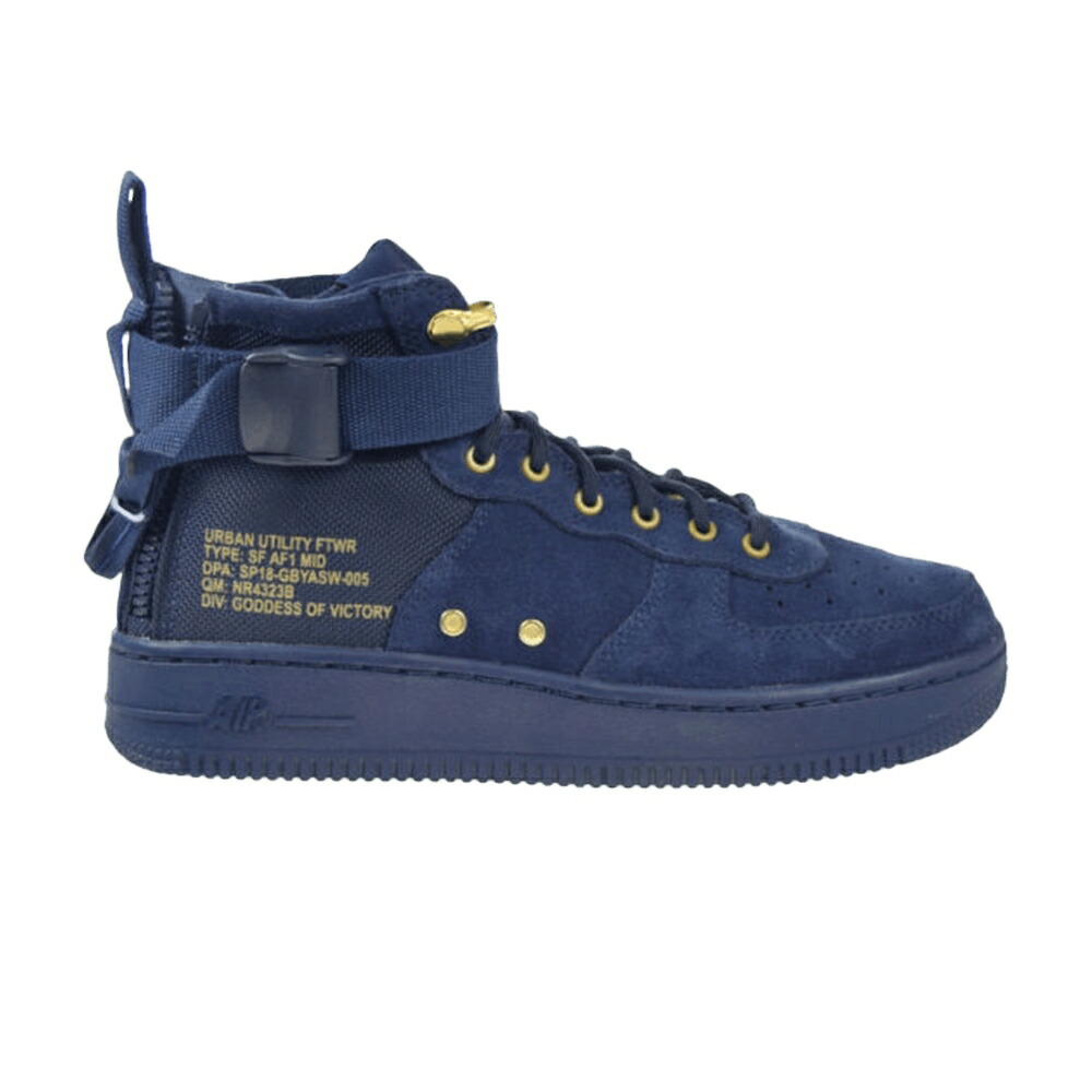 ナイキ ミッド 黒いこと 黒いこと 空軍 \u0027OBSIDIAN\u0027 お坊っちゃん キッズ NIKE 空想科学小説 AIR FORCE 1 MID GS / OBSIDIAN OBSIDIAN BLACK もの言う花 マタニティ スニーカー