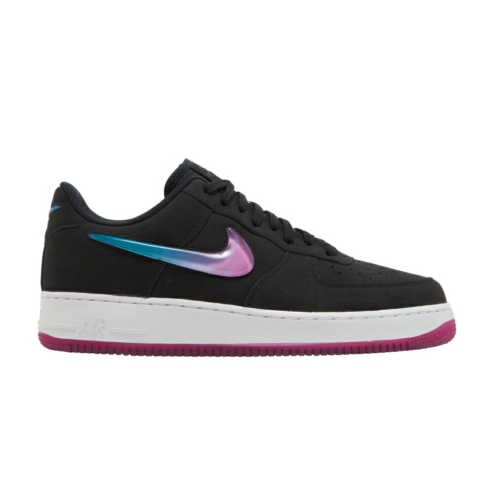 ナイキ 黒いこと 黒いこと 青碧 青碧 空軍 \u0027ACTIVE FUCHSIA\u0027 スニーカー メンズ NIKE AIR FORCE 1 JEWEL / BLACK ACTIVE FUCHSIA BLUE LAGOON