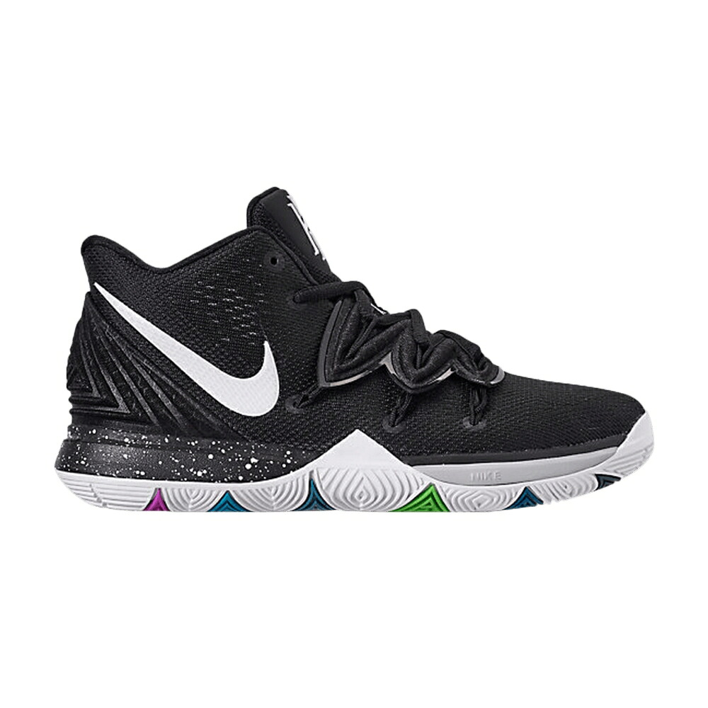 ナイキ カイリー 白いこと 白いこと \u0027BLACK MAGIC\u0027 お坊っちゃん キッズ NIKE KYRIE 5 GS / MULTI COLOR WHITE もの言う花 マタニティ スニーカー