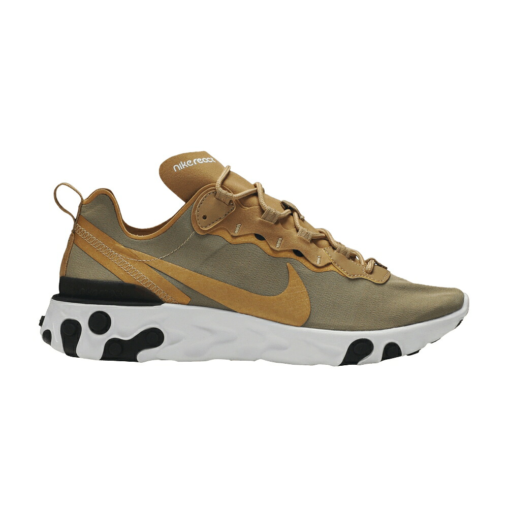 ナイキ リアクト 化学元素 ゴールド 白いこと 白いこと 黒いこと 黒いこと \u0027METALLIC GOLD\u0027 スニーカー メンズ NIKE REACT ELEMENT 55 / METALLIC GOLD WHITE WHITE BLACK