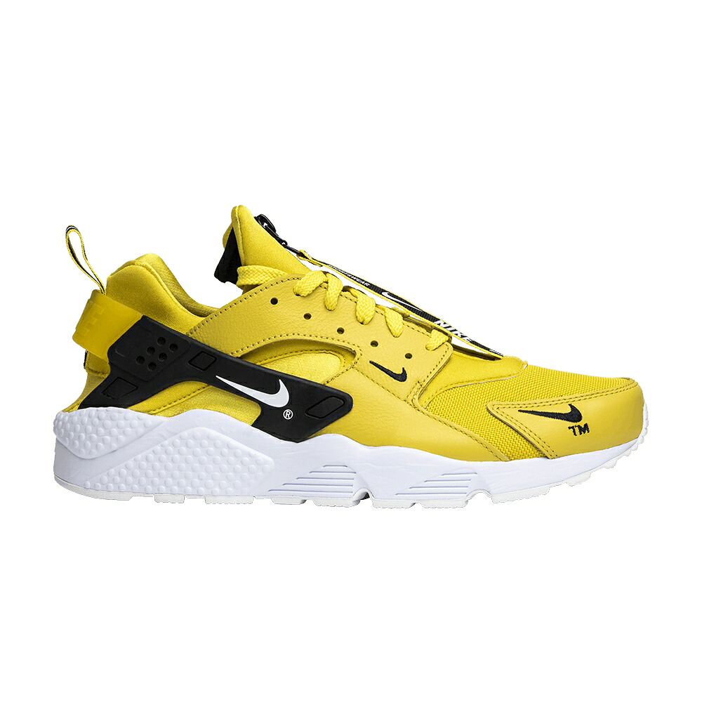 ナイキ ハラチ 白いこと 白いこと 黒いこと 黒いこと \u0027BRIGHT CITRON\u0027 スニーカー メンズ NIKE AIR HUARACHE ZIP / BRIGHT CITRON WHITE BLACK