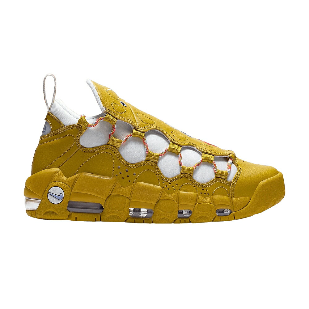 ナイキ 白いこと 白いこと エアモアマネー \u0027MEANT FLY\u0027 スニーカー レディース NIKE WMNS AIR MORE MONEY TO / DARK CITRON TWILGHT PULSE WHITE