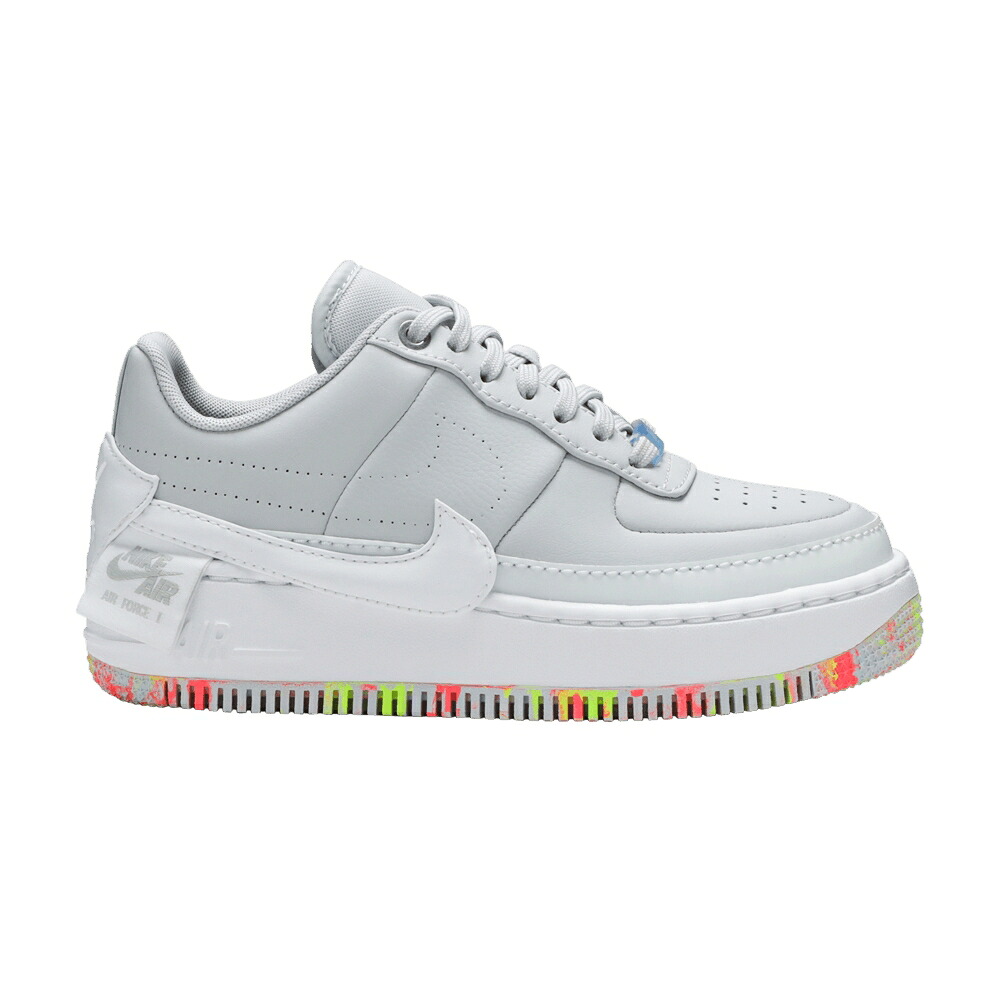 ナイキ ピュア プラチナム 黄色 イエロー 白色 ホワイト エアフォース 'FLORAL' スニーカー レディース NIKE WMNS AIR FORCE 1 JESTER XX / PURE PLATINUM YELLOW PULSE WHITE|スニケス