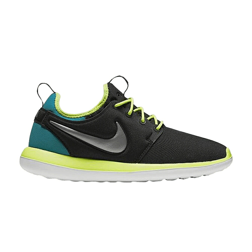 ナイキ 黒いこと 黒いこと \u0027BLACK TEAL\u0027 お坊っちゃん キッズ NIKE ROSHE TWO GS VOLT / BLACK METALLIC PEWTER VOLT TEAL もの言う花 マタニティ スニーカー