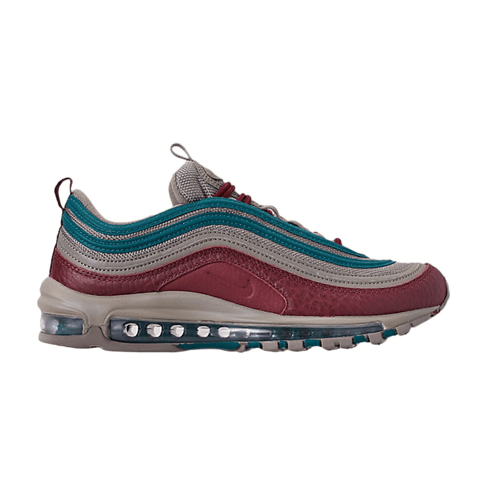 ナイキ マックス 野球クラブ 赤 赤いこと エア湖マックス \u0027TUMBLED LEATHER\u0027 スニーカー メンズ NIKE AIR MAX 97 SE / LIGHT TAUPE TEAM RED