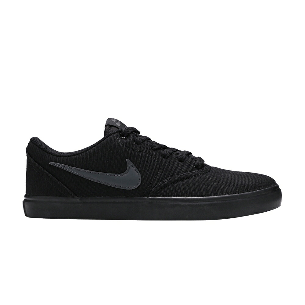 ナイキ エスビー 黒いこと 黒いこと \u0027TRIPLE BLACK\u0027 スニーカー メンズ NIKE CHECK SOLARSOFT CANVAS SB / BLACK BLACK BLACK