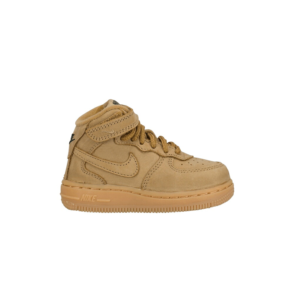 ナイキ ミッド 緑 緑であること 空軍 \u0027FLAX\u0027 もの言う花 NIKE AIR FORCE 1 MID WB TD / FLAX FLAX OUTDOOR GREEN GUM