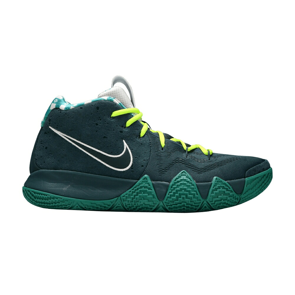 ナイキ カイリー ディープ 白いこと 白いこと 緑 緑であること \u0027GREEN LOBSTER\u0027 スニーカー メンズ NIKE KYRIE 4 PE / DEEP JUNGLE WHITE GREEN NOISE