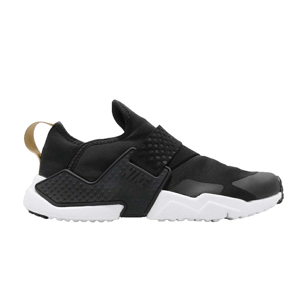 ナイキ ハラチ 黒いこと 黒いこと ゴールド お坊っちゃん キッズ NIKE HUARACHE EXTREME GS / BLACK BLACK METALLIC GOLD もの言う花 マタニティ スニーカー