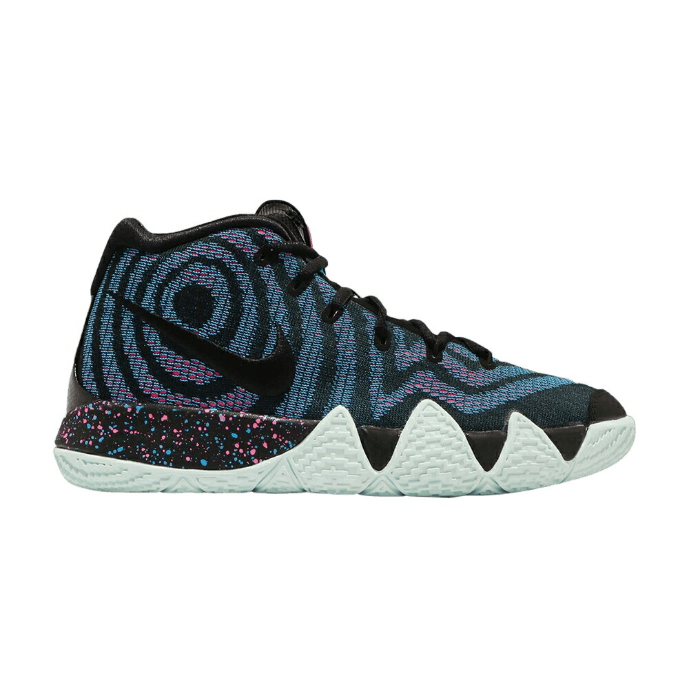 ナイキ カイリー 黒いこと 黒いこと レーザ \u002780S\u0027 お坊っちゃん キッズ NIKE KYRIE 4 GS / BLACK BLACK LASER FUCHSIA もの言う花 マタニティ スニーカー