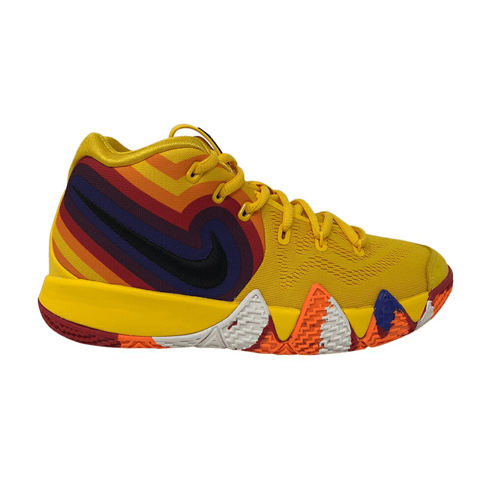 ナイキ カイリー 黒色 ブラック '70S' ジュニア キッズ NIKE KYRIE 4 GS / AMARILLO BLACK SAIL ベビー マタニティ スニーカー|スニケス