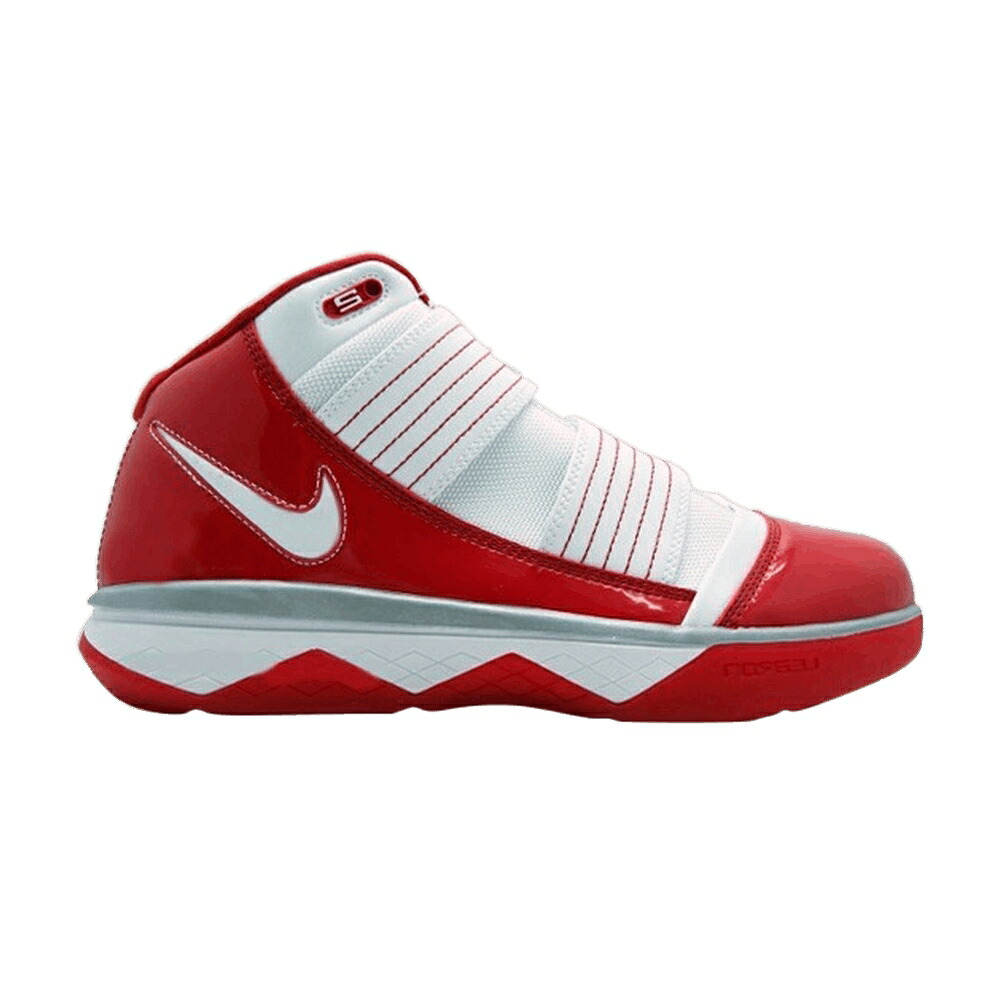 ナイキ レブロン 望遠レンズ ソルジャー 白いこと 白いこと 赤 赤いこと スニーカー メンズ NIKE LEBRON ZOOM SOLDIER 3 結核症 / WHITE WHITE VARSITY RED METALLIC