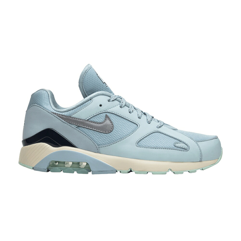 ナイキ マックス しろがね色 しろがね色 エア湖マックス \u0027ICE\u0027 スニーカー メンズ NIKE AIR MAX 180 / OCEAN BLISS METALLIC SILVER