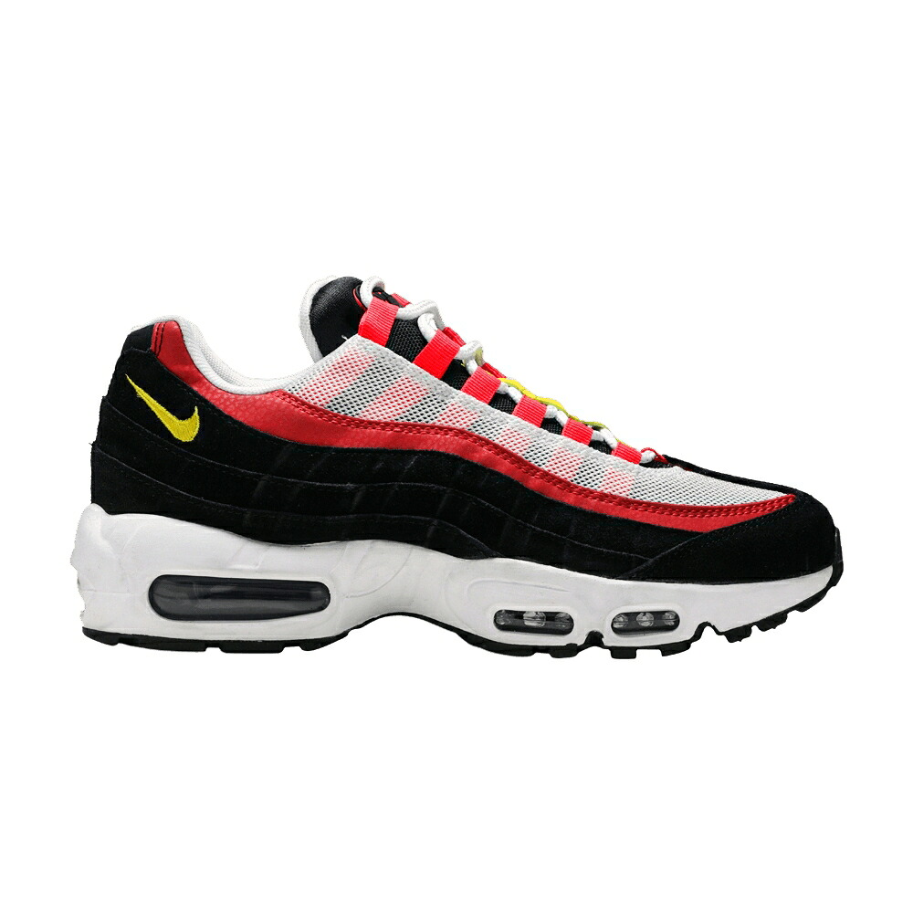 ナイキ マックス 白いこと 白いこと 黒いこと 黒いこと クリムゾン エア湖マックス \u0027BRIGHT CRIMSON\u0027 スニーカー メンズ NIKE AIR MAX 95 / WHITE BLACK BRIGHT CRIMSON
