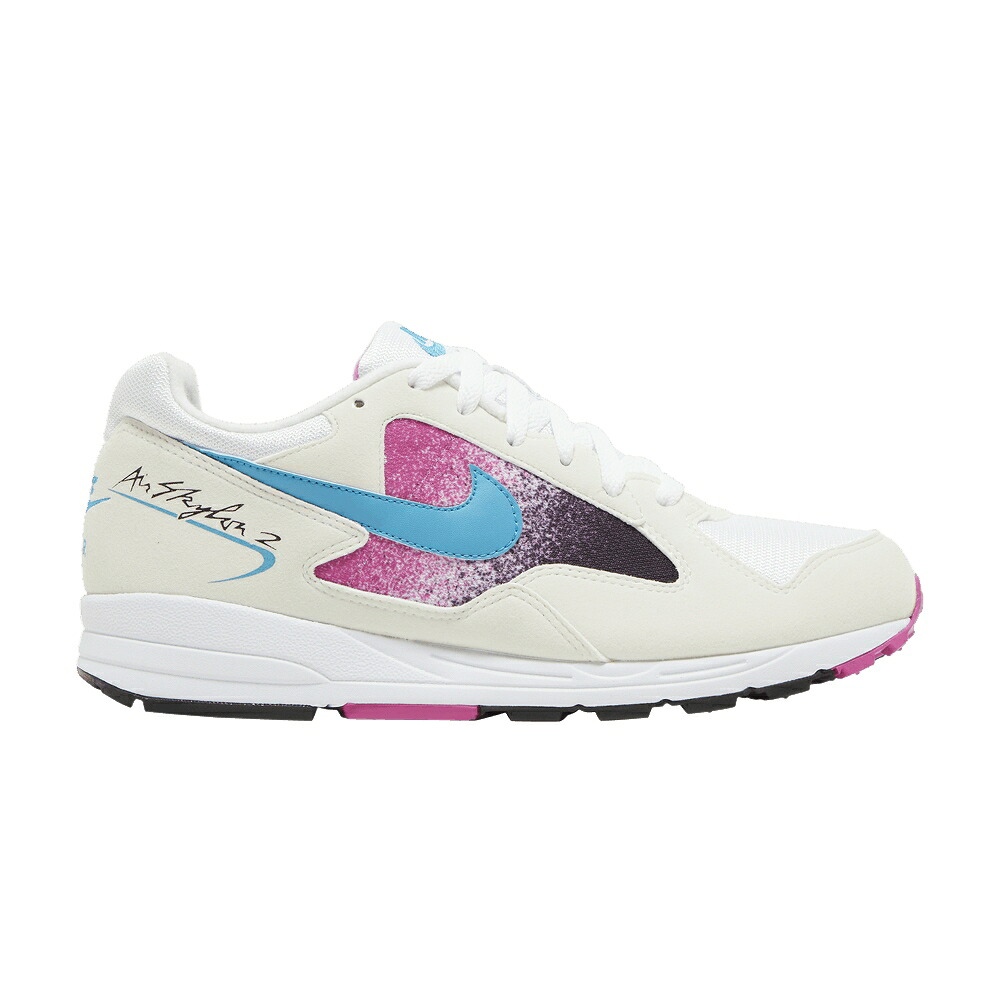 ナイキ 白いこと 白いこと 黒いこと 黒いこと 青碧 青碧 地びた \u0027LAGOON FUCHSIA\u0027 スニーカー メンズ NIKE AIR SKYLON 2 / WHITE BLACK BLUE LAGOON GRAND