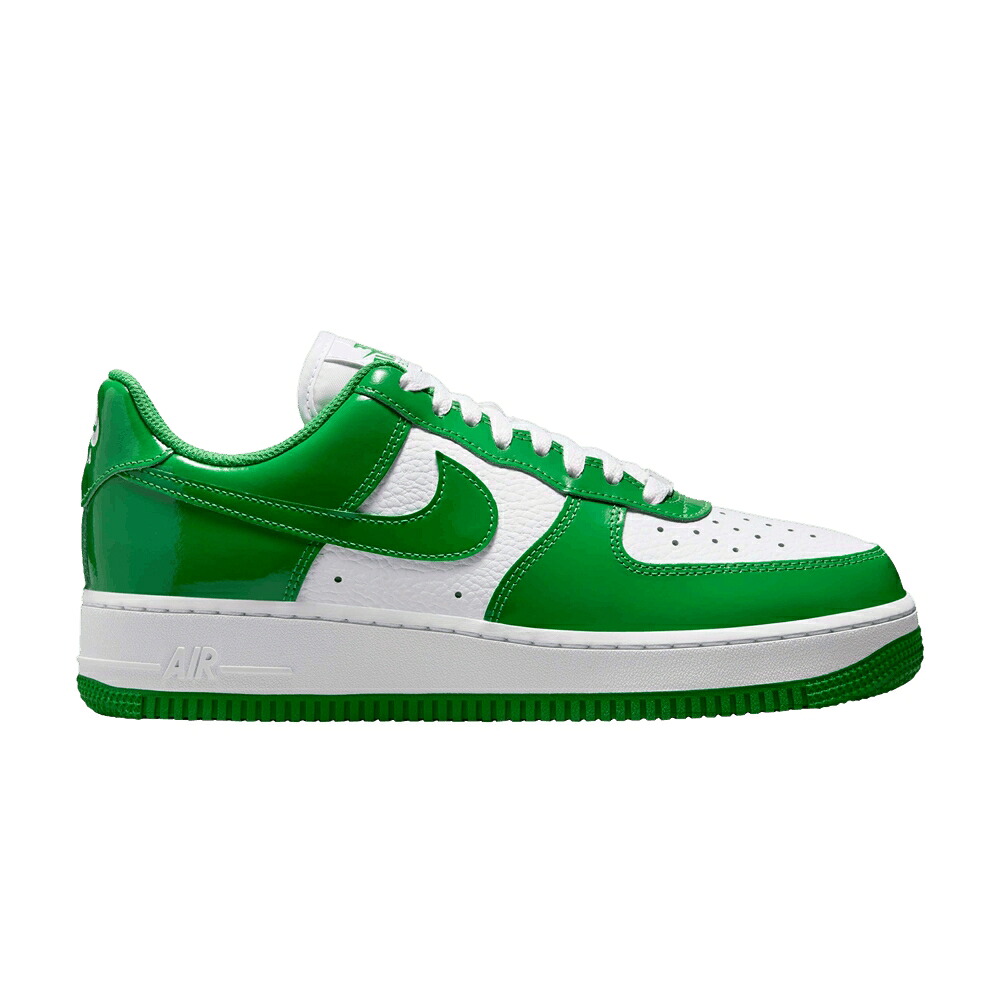 ナイキ 緑 緑であること 白いこと 白いこと 空軍 \u002707 \u0027KELLY PATENT\u0027 スニーカー レディース NIKE WMNS AIR FORCE 1 GREEN / WHITE KELLY GREEN