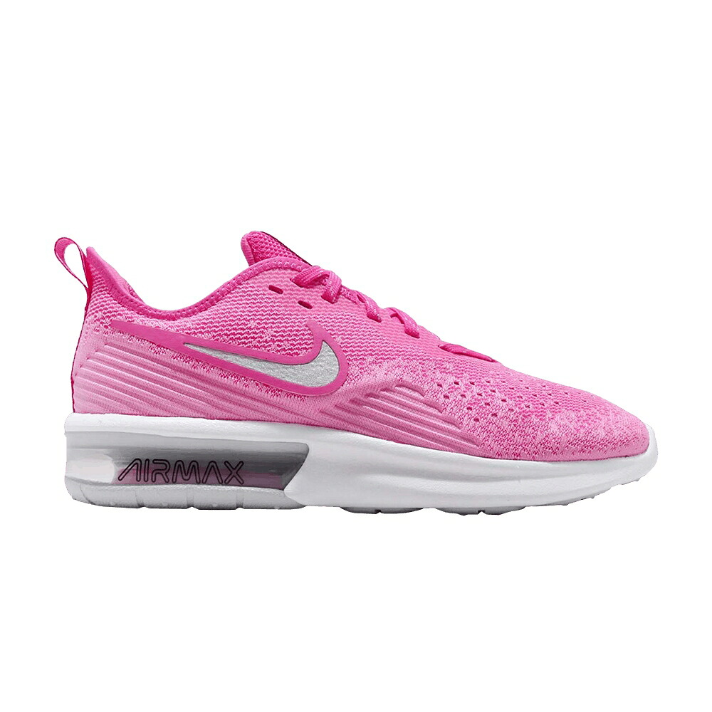 ナイキ マックス シークエント レーザ しろがね色 しろがね色 エア湖マックス \u0027LASER FUCHSIA\u0027 スニーカー レディース NIKE WMNS AIR MAX SEQUENT 4 / LASER FUCHSIA METALLIC SILVER