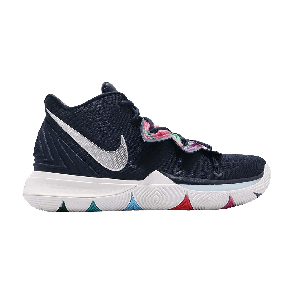 ナイキ カイリー しろがね色 しろがね色 \u0027GALAXY\u0027 スニーカー メンズ NIKE KYRIE 5 EP / MULTI COLOR METALLIC SILVER