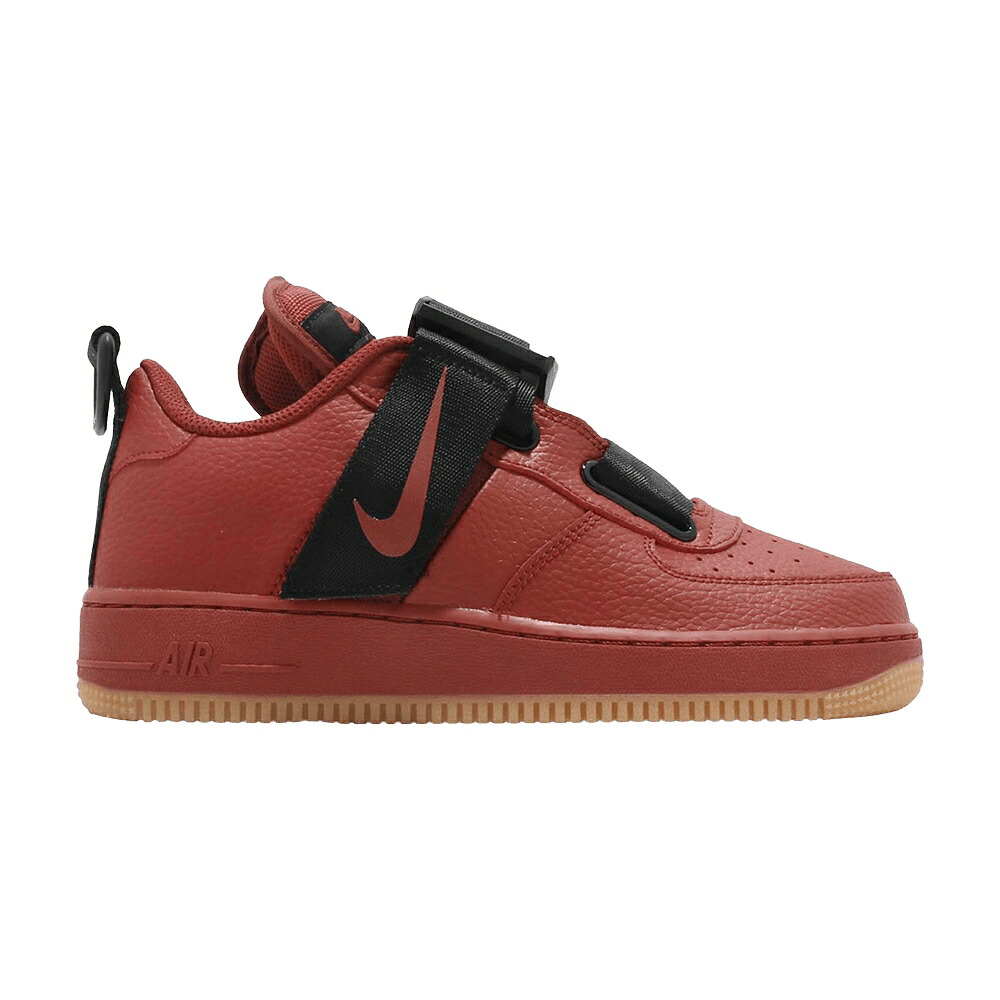 ナイキ 赤 赤いこと 黒いこと 黒いこと 空軍 \u0027DUNE RED\u0027 お坊っちゃん キッズ NIKE AIR FORCE 1 UTILITY GS / DUNE RED DUNE RED BLACK もの言う花 マタニティ スニーカー