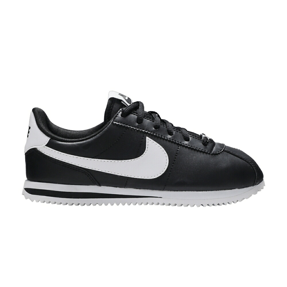 ナイキ コルテッツ 黒いこと 黒いこと 白いこと 白いこと \u0027BLACK\u0027 お坊っちゃん キッズ NIKE CORTEZ ベーシック SL GS / BLACK WHITE もの言う花 マタニティ スニーカー
