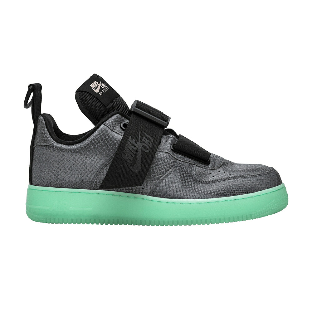 ナイキ 冷やりとした 薄墨色 薄墨色 黒いこと 黒いこと JR. 空軍 \u0027COOL GREY\u0027 スニーカー メンズ NIKE ODELL BECKHAM X AIR FORCE 1 UTILITY / COOL GREY BLACK