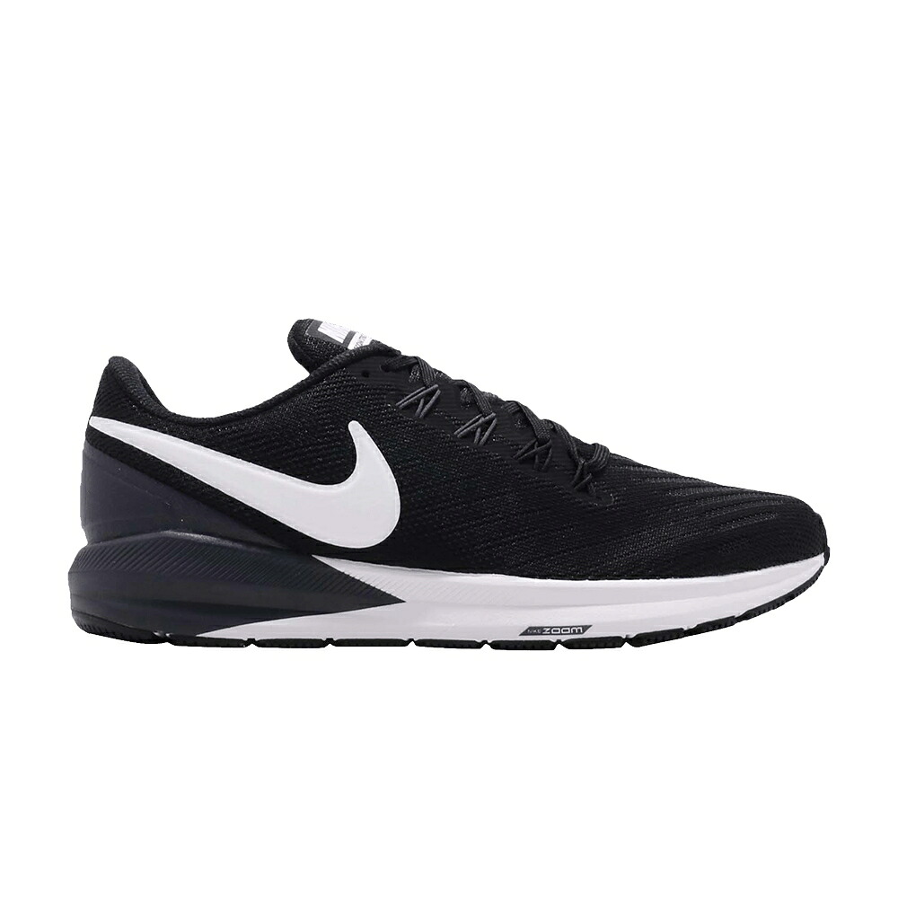 ナイキ 望遠レンズ 黒いこと 黒いこと 白いこと 白いこと \u0027BLACK\u0027 スニーカー メンズ NIKE AIR ZOOM STRUCTURE 22 / BLACK WHITE GRIDIRON