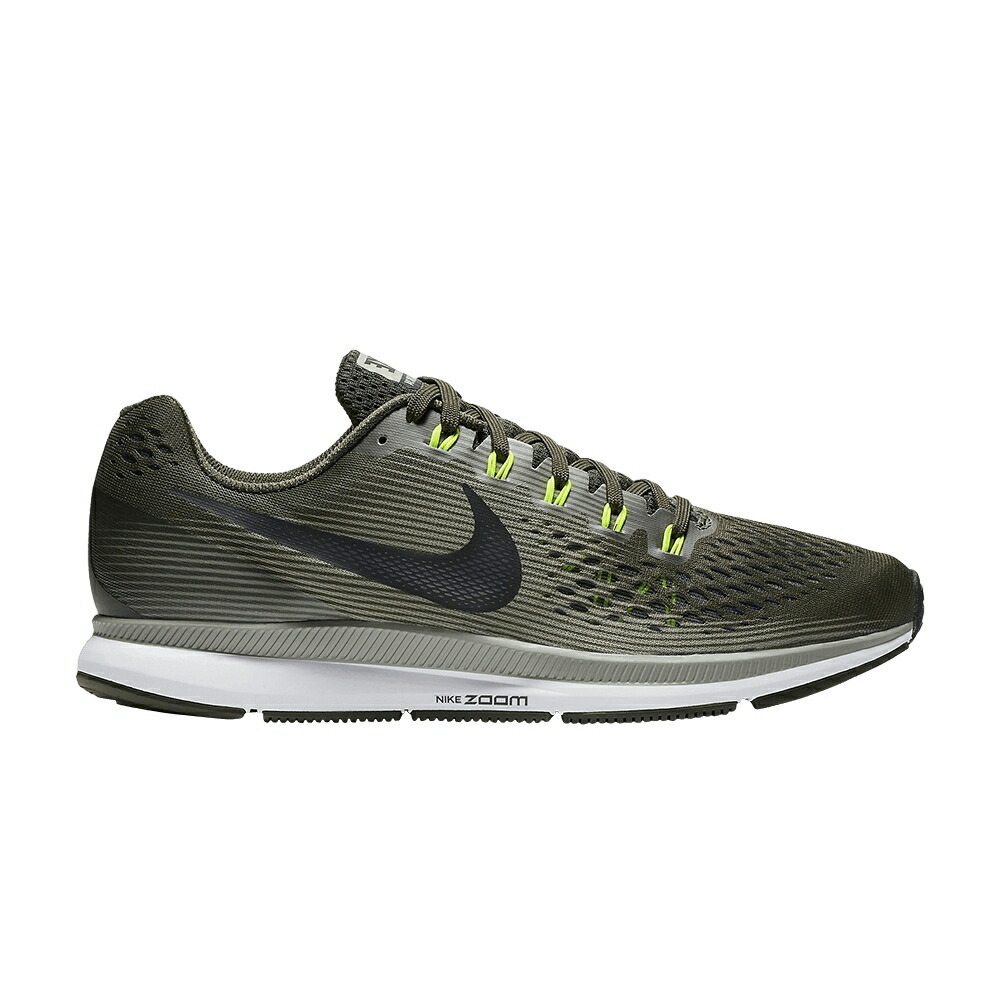 ナイキ 望遠レンズ ペガサス 黒いこと 黒いこと 望遠レンズペガサス \u0027SEQUOIA\u0027 スニーカー メンズ NIKE AIR ZOOM PEGASUS 34 / SEQUOIA BLACK DARK STUCCO VOLT