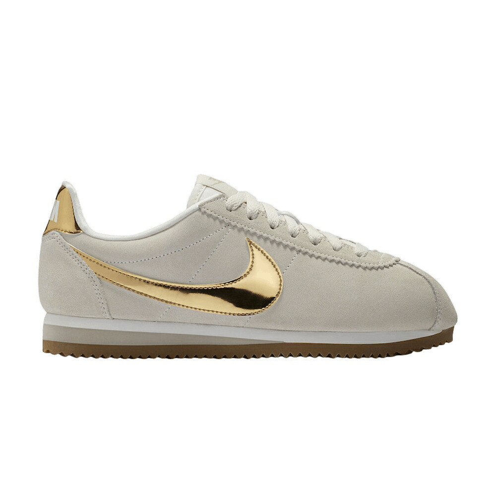 ナイキ 古典派音楽 コルテッツ ベージュ ゴールド クラシックコルテッツ \u0027METALLIC GOLD\u0027 スニーカー レディース NIKE WMNS CLASSIC CORTEZ SE / BEIGE METALLIC GOLD