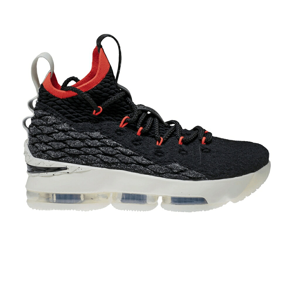 ナイキ レブロン 黒いこと 黒いこと \u0027GRAFFITI\u0027 お坊っちゃん キッズ NIKE LEBRON 15 GS / BLACK BLACK SAIL もの言う花 マタニティ スニーカー