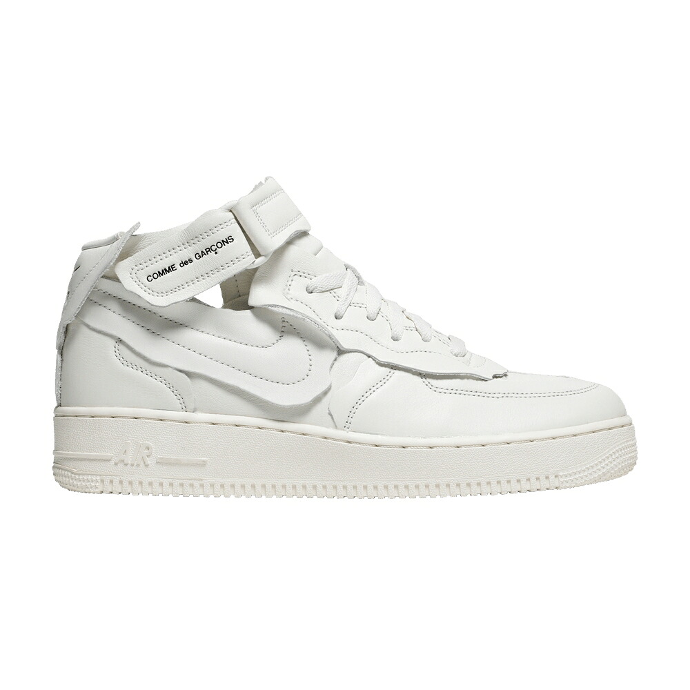 ナイキ ミッド 白いこと 白いこと 空軍 \u0027TRIPLE WHITE\u0027 スニーカー メンズ NIKE COMME DES GAR ONS X AIR FORCE 1 MID / WHITE WHITE WHITE