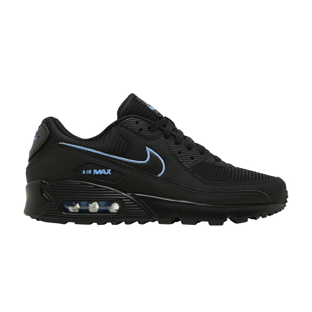 ナイキ マックス 黒いこと 黒いこと 青碧 青碧 エア湖マックス \u0027BLACK BLUE\u0027 スニーカー メンズ NIKE AIR MAX 90 UNIVERSITY / BLACK UNIVERSITY BLUE