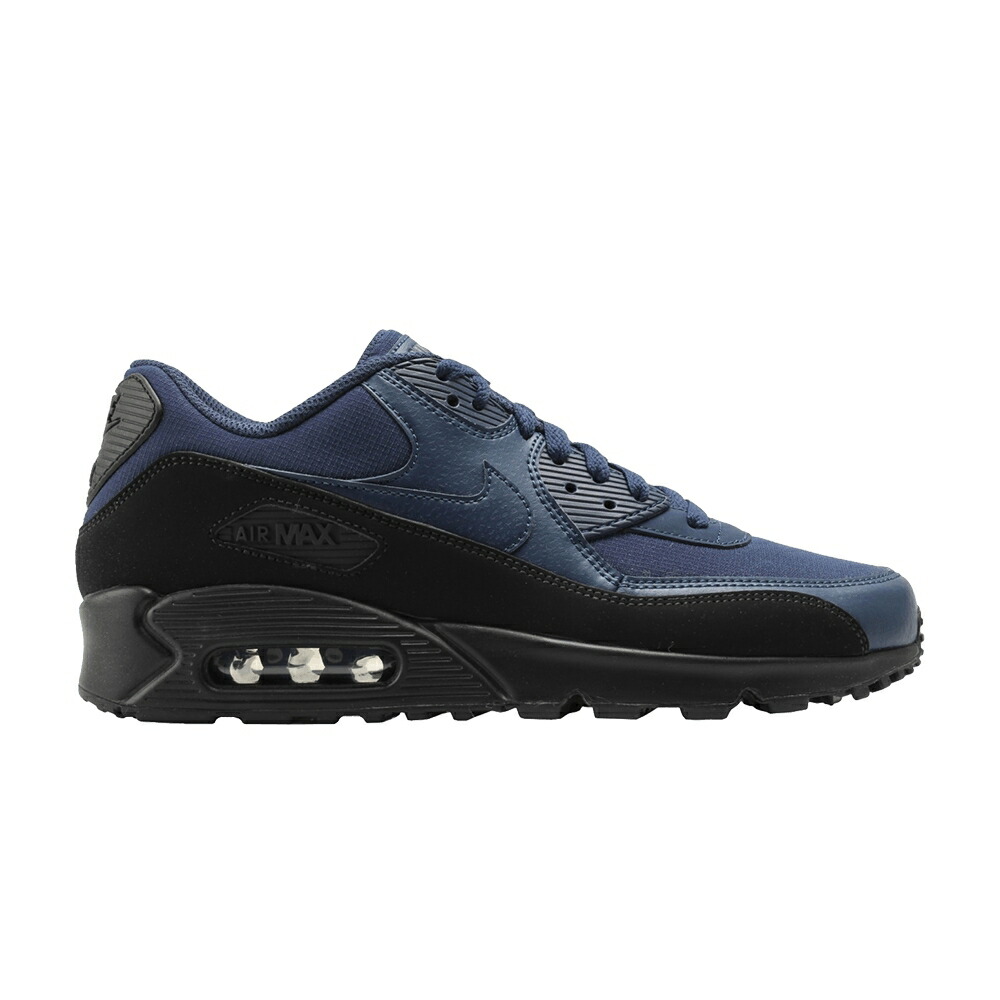 ナイキ マックス 黒いこと 黒いこと 紺色 米国海軍 エア湖マックス \u0027MIDNIGHT NAVY\u0027 スニーカー メンズ NIKE AIR MAX 90 ESSENTIAL / BLACK MIDNIGHT NAVY