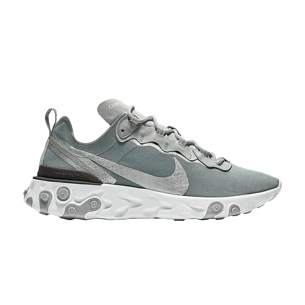 ナイキ リアクト 化学元素 しろがね色 しろがね色 \u0027SILVER\u0027 スニーカー メンズ NIKE REACT ELEMENT 55 / METALLIC SILVER