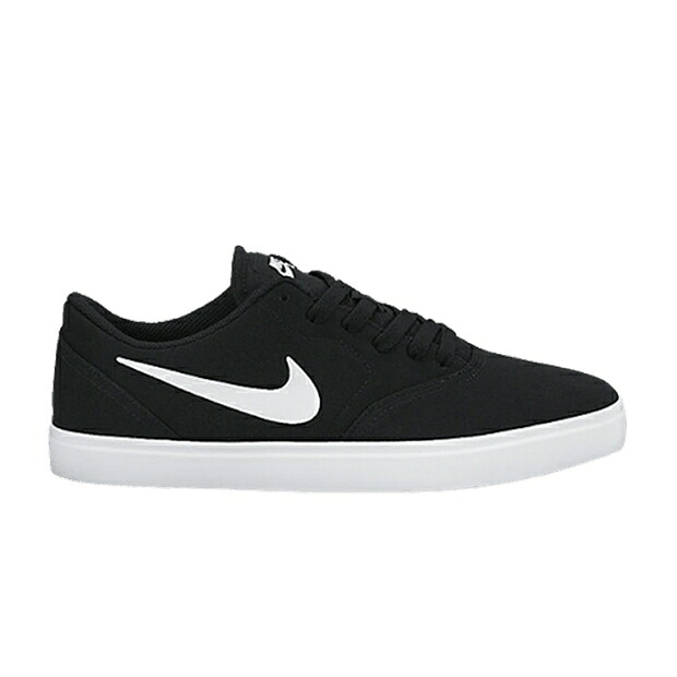 ナイキ エスビー 黒いこと 黒いこと 白いこと 白いこと スニーカー メンズ NIKE SB CHECK CANVAS / BLACK WHITE